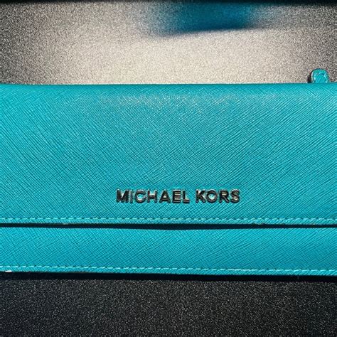 michael kors wallet men white|Michael Kors teal wallet.